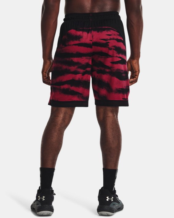 Men's UA Baseline 10'' Printed Shorts, Pink, pdpMainDesktop image number 1